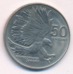 Филиппины 50 сентимо 1985 год