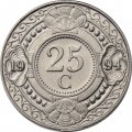 Антильские острова 25 центов 1994 год