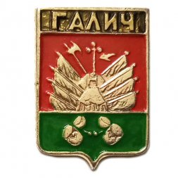 Значок Галич. Костромская область. Герб. Волгоградская серия (2-й выпуск)