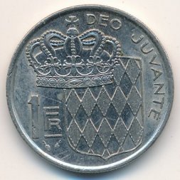 Монако 1 франк 1975 год