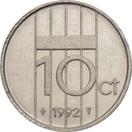 Нидерланды 10 центов 1992 год