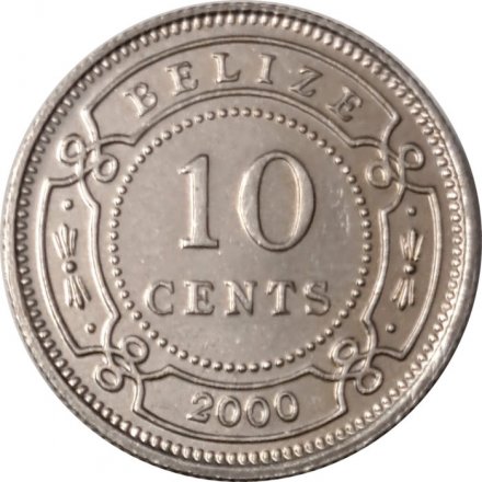 Белиз 10 центов 2000 год