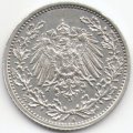Германия 1/2 марки 1918 год (А)