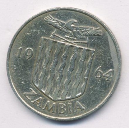 Замбия 2 шиллинга 1964 год