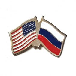Значок Флаги. Россия США