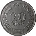 Сингапур 20 центов 1975 год