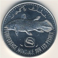 Монета Коморские острова 5 франков 1984 год