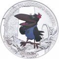 Острова Кука 5 долларов 2012 год - Мультфильм &quot;Возвращение блудного попугая&quot; Ворона (Копия)