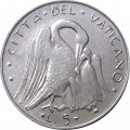 Ватикан 5 лир 1972 год