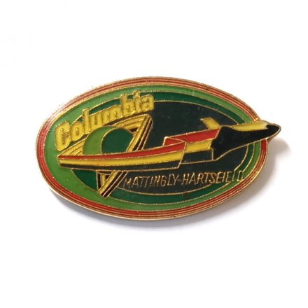 Значок Columbia Mattingly-Hartseield. Полет Колумбия Маттингли-Хартсфилд