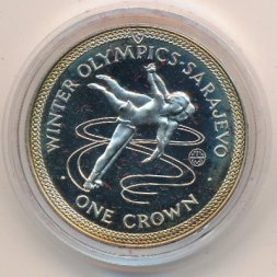 Остров Мэн 1 крона 1984 год