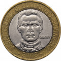Доминиканская республика 5 песо 2008 год - Франсиско дель Росарио Санчес (магнетик)