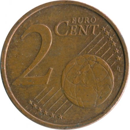 Люксембург 2 евроцента 2009 год