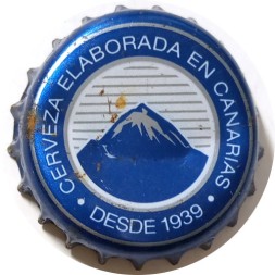 Пивная пробка Испания - Cerveza Elaborada En Canarias Desde 1939 (синяя)