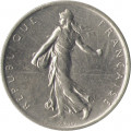 Франция 1/2 франка 1965 год