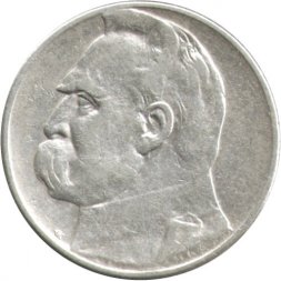 Польша 2 злотых 1934 год - Юзеф Пилсудский