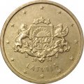 Латвия 10 евроцентов 2014 год
