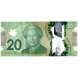 Канада 20 долларов 2012 год - подписи Macklem-Carney - VF+
