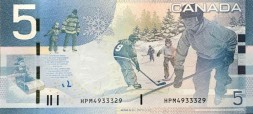 Канада 5 долларов 2006 год - Хоккей - UNC