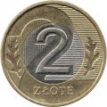 Польша 2 злотых 2019 год