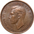 Великобритания 1 фартинг 1944 год - Крапивник