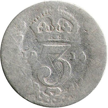 Великобритания 3 пенса 1914 год