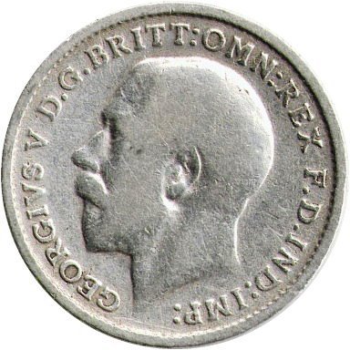 Великобритания 3 пенса 1914 год