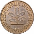 ФРГ 5 пфеннигов 1976 год - F