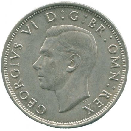 Великобритания 1/2 кроны 1946 год