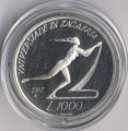 Сан-Марино 1000 лир 1987 год - Летняя Универсиада 1987. Загреб