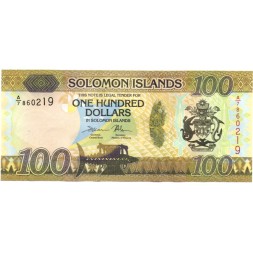 Соломоновы острова 100 долларов 2015 год - Сборщик кокосов UNC