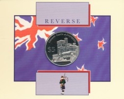 Новая Зеландия 5 долларов 1998 год - Данидин (в буклете)