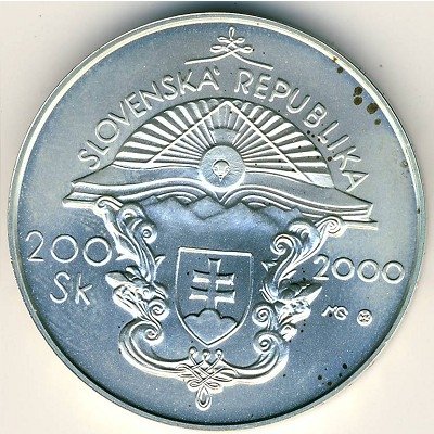 Словакия 200 крон 2000 год