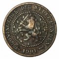 Нидерланды 1/2 цента 1901 год