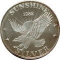 Жетон 1982 год SunShine солнце добычи Орел 1 тройских унций