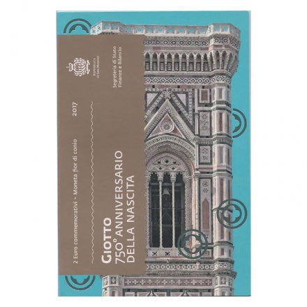 Сан-Марино 2 евро 2017 год - Джотто ди Бондоне