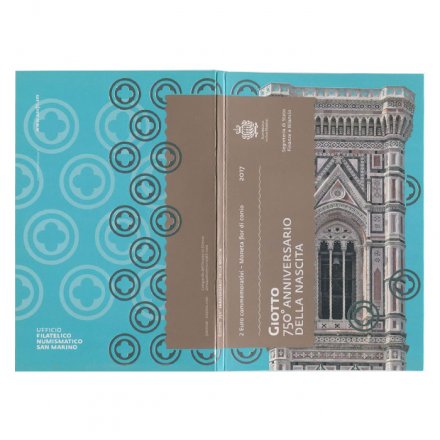 Сан-Марино 2 евро 2017 год - Джотто ди Бондоне