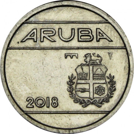 Аруба 25 центов 2018 год