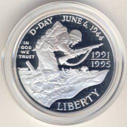 США 1 доллар 1993 год - 50-летие окончания Второй мировой войны