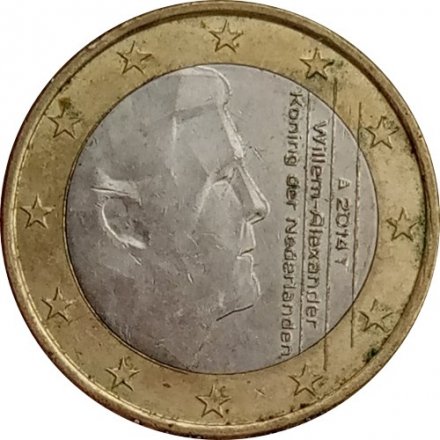 Нидерланды 1 евро 2014 год