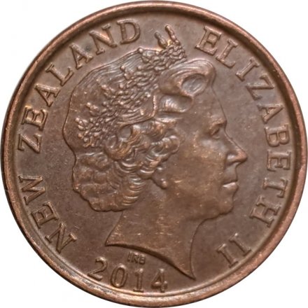 Новая Зеландия 10 центов 2014 год - Маска маори