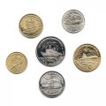 Набор из 6 монет Россия 1996 год &quot;300 лет российскому флоту&quot; (копия)
