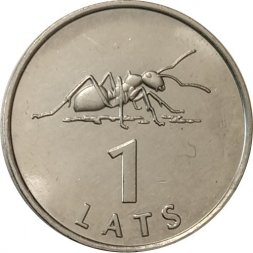 Латвия 1 лат 2003 год - Муравей