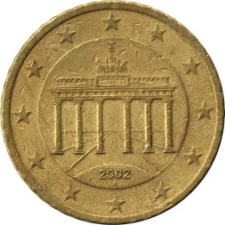 Германия 50 евроцентов 2002 год (A)