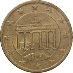 Германия 50 евроцентов 2002 год (A)