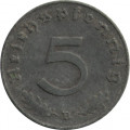 Третий Рейх 5 рейхспфеннигов 1941 год (B)