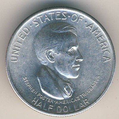 США 1/2 доллара 1936 год - Стивен Фостер