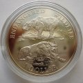 Острова Кука 1 доллар 1996 год - Вымирающие виды. Сычуаньский такин