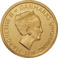 Дания 10 крон 2018 год UNC