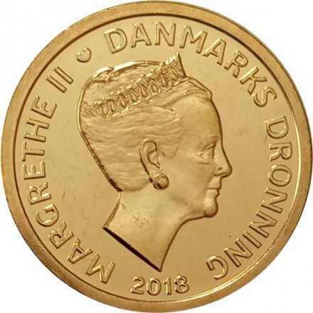 Дания 10 крон 2018 год UNC